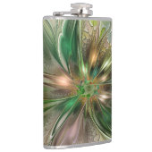 Kleurrijke Fantasy Modern Abstracte fractale venti Heupfles (Rechts)