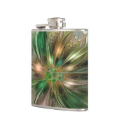 Kleurrijke Fantasy Modern Abstracte fractale venti Heupfles (Links)