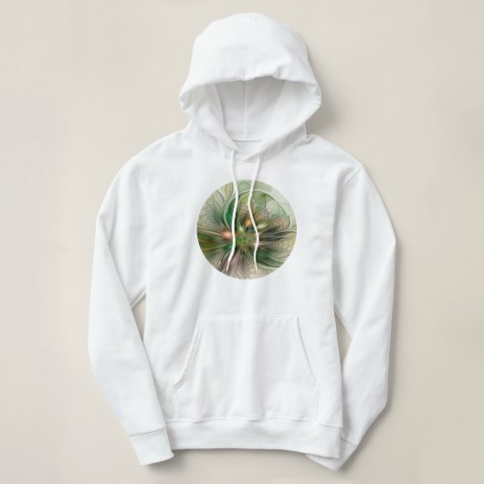 Kleurrijke Fantasy Modern Abstracte fractale venti Hoodie (Design voorkant)