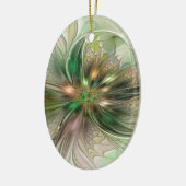 Kleurrijke Fantasy Modern Abstracte fractale venti Keramisch Ornament (Links)