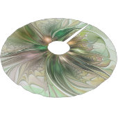 Kleurrijke Fantasy Modern Abstracte fractale venti Kerstboom Rok (Gekanteld)