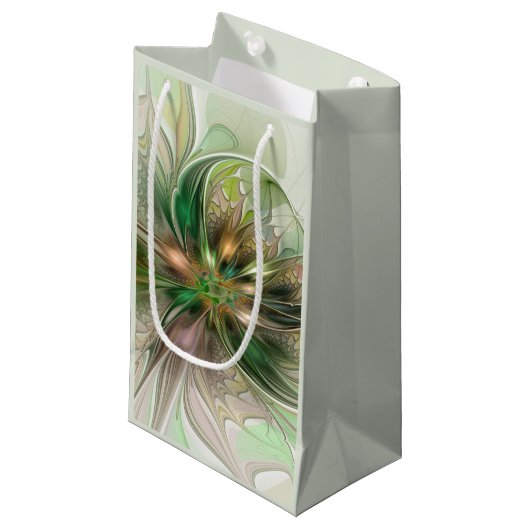 Kleurrijke Fantasy Modern Abstracte fractale venti Klein Cadeauzakje (Voorkant Gekanteld)