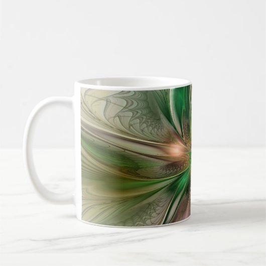 Kleurrijke Fantasy Modern Abstracte fractale venti Koffiemok (Links)