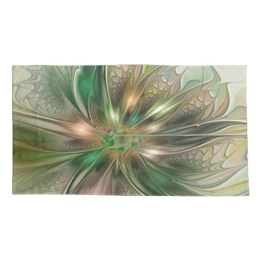 Kleurrijke Fantasy Modern Abstracte fractale venti Kussensloop (Achterkant)