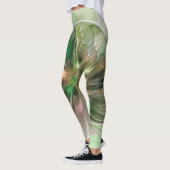 Kleurrijke Fantasy Modern Abstracte fractale venti Leggings (Links)