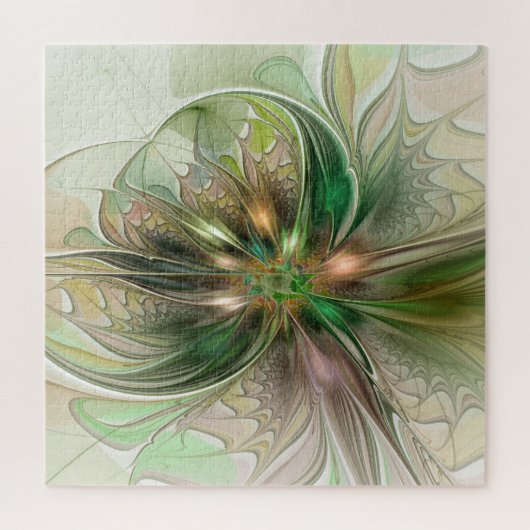 Kleurrijke Fantasy Modern Abstracte fractale venti Legpuzzel (Verticaal)