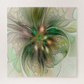 Kleurrijke Fantasy Modern Abstracte fractale venti Legpuzzel (Horizontaal)