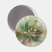 Kleurrijke Fantasy Modern Abstracte fractale venti Magneet (Voorkant / Achterkant)