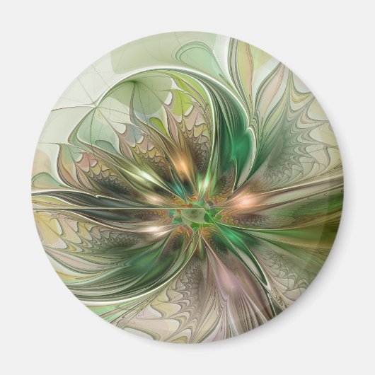 Kleurrijke Fantasy Modern Abstracte fractale venti Magneet (Voorkant)