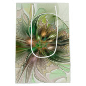 Kleurrijke Fantasy Modern Abstracte fractale venti Medium Cadeauzakje (Achterkant)