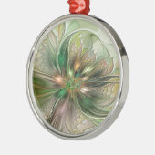 Kleurrijke Fantasy Modern Abstracte fractale venti Metalen Ornament (Links)