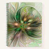 Kleurrijke Fantasy Modern Abstracte fractale venti Notitieboek (Voorkant)
