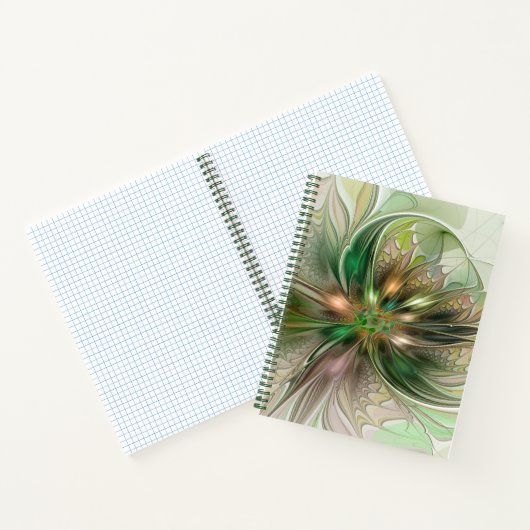 Kleurrijke Fantasy Modern Abstracte fractale venti Notitieboek (Binnen)