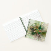 Kleurrijke Fantasy Modern Abstracte fractale venti Notitieboek (Binnen)