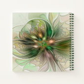 Kleurrijke Fantasy Modern Abstracte fractale venti Notitieboek (Achterkant)
