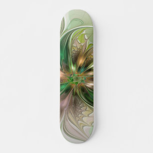 Kleurrijke Fantasy Modern Abstracte fractale venti Persoonlijk Skateboard