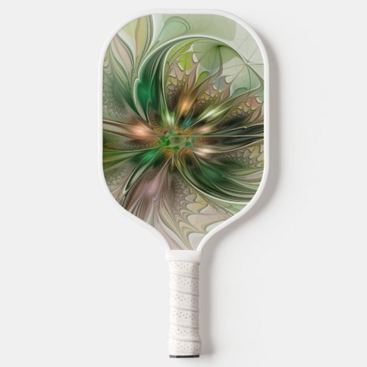 Kleurrijke Fantasy Modern Abstracte fractale venti Pickleball Paddle (Voorkant)