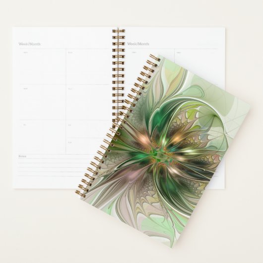 Kleurrijke Fantasy Modern Abstracte fractale venti Planner (Display)
