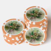 Kleurrijke Fantasy Modern Abstracte fractale venti Poker Chips (Opstapeling)