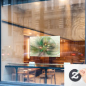 Kleurrijke Fantasy Modern Abstracte fractale venti Raamsticker (Cafe Raam)