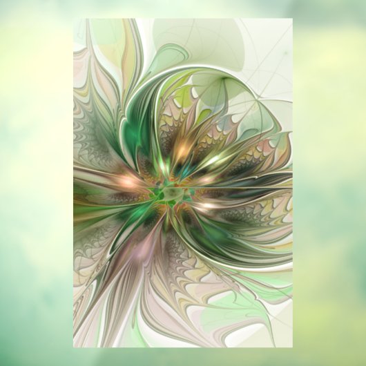 Kleurrijke Fantasy Modern Abstracte fractale venti Raamsticker (Vel 3)