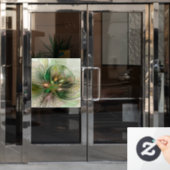 Kleurrijke Fantasy Modern Abstracte fractale venti Raamsticker (Kantoordeur)