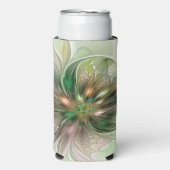 Kleurrijke Fantasy Modern Abstracte fractale venti Seltzer Blikjeskoeler (Seltzer Voorkant)