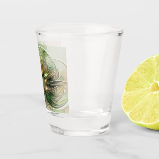 Kleurrijke Fantasy Modern Abstracte fractale venti Shot Glas (Rechts)