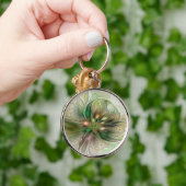 Kleurrijke Fantasy Modern Abstracte fractale venti Sleutelhanger (Hand)