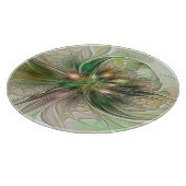 Kleurrijke Fantasy Modern Abstracte fractale venti Snijplank (Hoek)