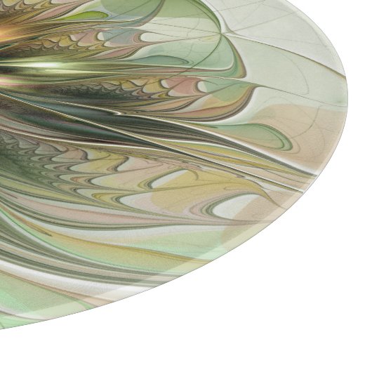 Kleurrijke Fantasy Modern Abstracte fractale venti Snijplank (Hoek)