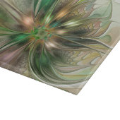 Kleurrijke Fantasy Modern Abstracte fractale venti Snijplank (Hoek)