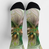 Kleurrijke Fantasy Modern Abstracte fractale venti Sokken (Top)
