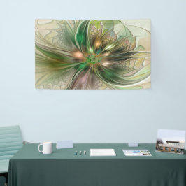 Kleurrijke Fantasy Modern Abstracte fractale venti Spandoek