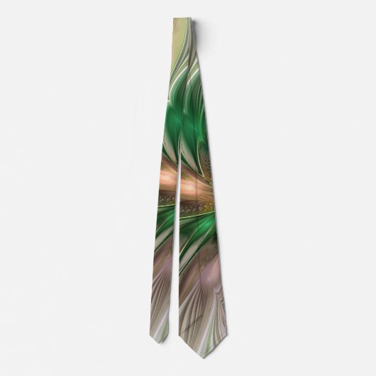 Kleurrijke Fantasy Modern Abstracte fractale venti Stropdas (Achterkant)