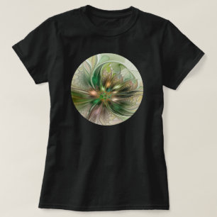 Kleurrijke Fantasy Modern Abstracte fractale venti T-shirt