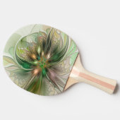 Kleurrijke Fantasy Modern Abstracte fractale venti Tafeltennisbatje (Zijkant)