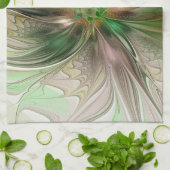 Kleurrijke Fantasy Modern Abstracte fractale venti Theedoek (Gevouwen)