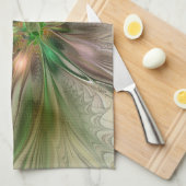 Kleurrijke Fantasy Modern Abstracte fractale venti Theedoek (Quarter Fold)