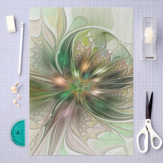 Kleurrijke Fantasy Modern Abstracte fractale venti Tissuepapier (Craft)