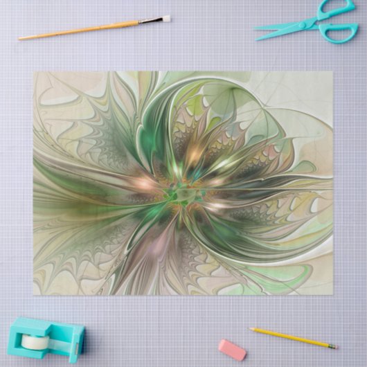 Kleurrijke Fantasy Modern Abstracte fractale venti Tissuepapier (Craft)