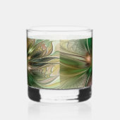 Kleurrijke Fantasy Modern Abstracte fractale venti Whisky Glas (Links)