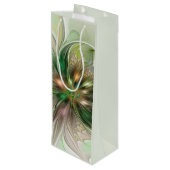 Kleurrijke Fantasy Modern Abstracte fractale venti Wijn Cadeautas (Achterkant Gekanteld)