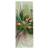 Kleurrijke Fantasy Modern Abstracte fractale venti Wijn Cadeautas (Achterkant)
