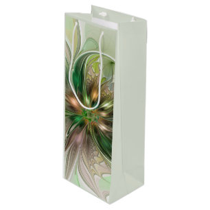 Kleurrijke Fantasy Modern Abstracte fractale venti Wijn Cadeautas