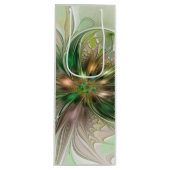 Kleurrijke Fantasy Modern Abstracte fractale venti Wijn Cadeautas (Voorkant)