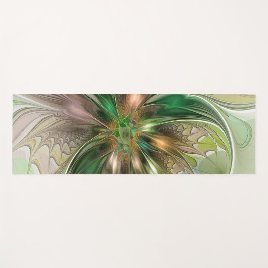 Kleurrijke Fantasy Modern Abstracte fractale venti Yogamat (Voorkant (horizontaal))