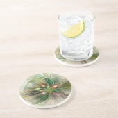 Kleurrijke Fantasy Modern Abstracte fractale venti Zandsteen Onderzetter (Zijkant)