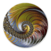 Kleurrijke Fantasy Modern Spiral Ceramic Knob.
