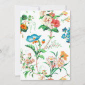 Kleurrijke Fantasy Waterverf Floral Notitiekaartje (Voorkant)